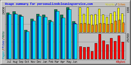 Usage summary for personalizedcleaningservice.com